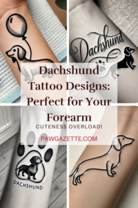 Simple and Easy Dachshund Tattoo Ideas for Your Forearm