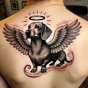 Dachshund with Angel Wings