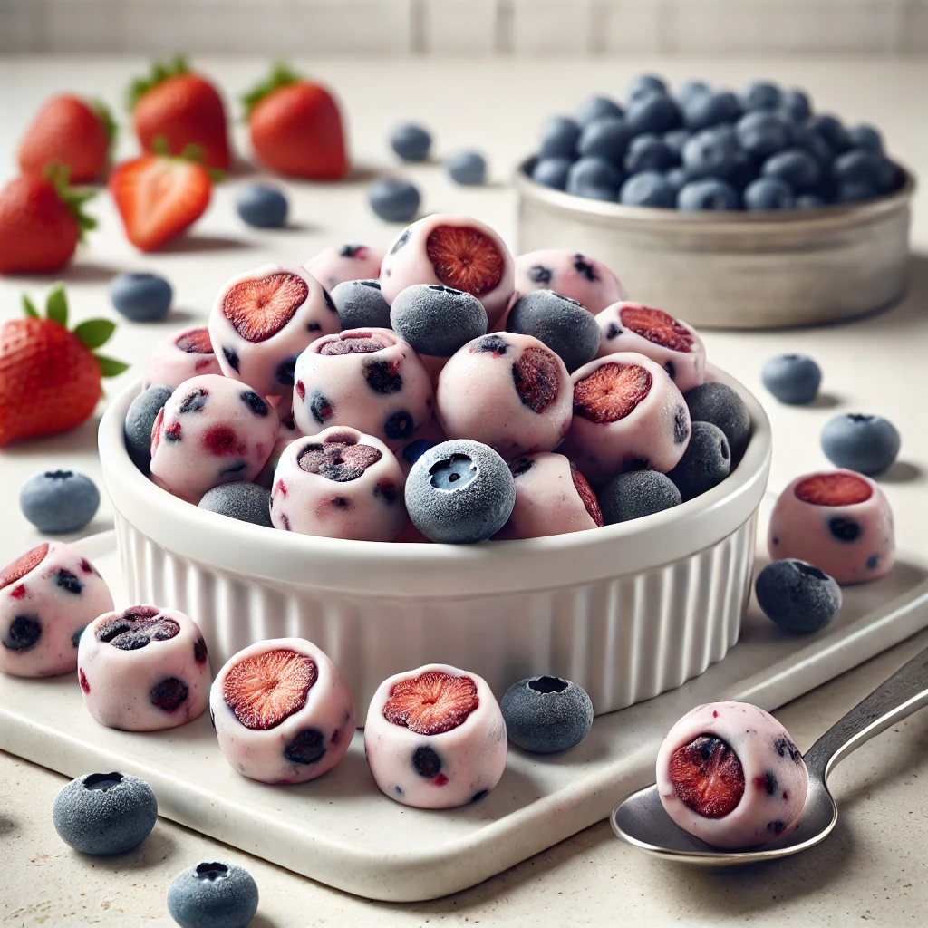 Frozen Yogurt Berry Bites