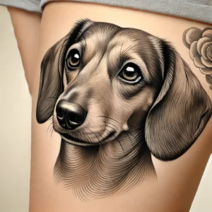 Realistic Dachshund Portrait