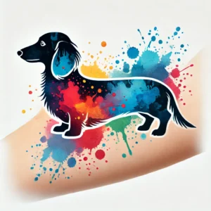 Watercolor Dachshund