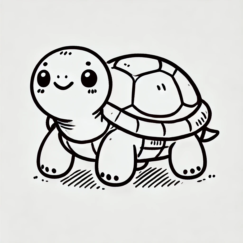 Cute Turtle Drawing