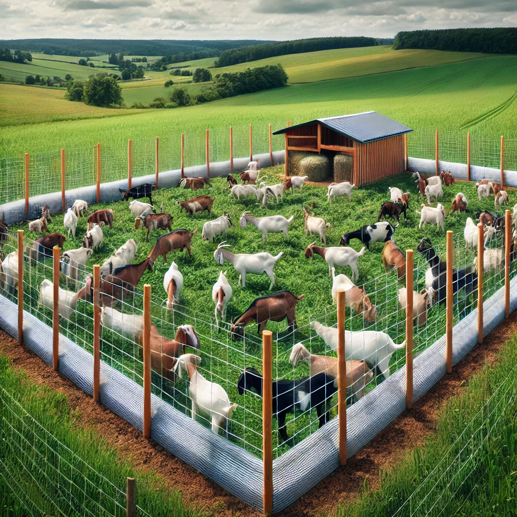 Electric Fencing Goat Enclosure