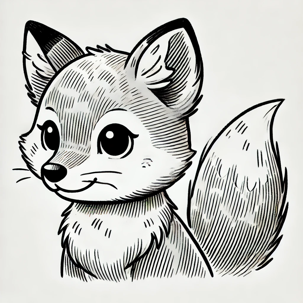 Simple Fox Sketch