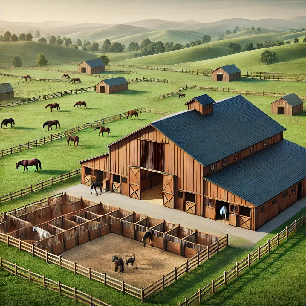 Traditional Barn & Pasture Setup